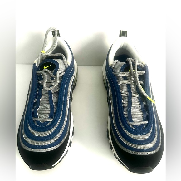 Nike Air Max 97 OG Atlantic Blue/ Black/ Yellow Sneakers Men’s Size 6 - Picture 1 of 11